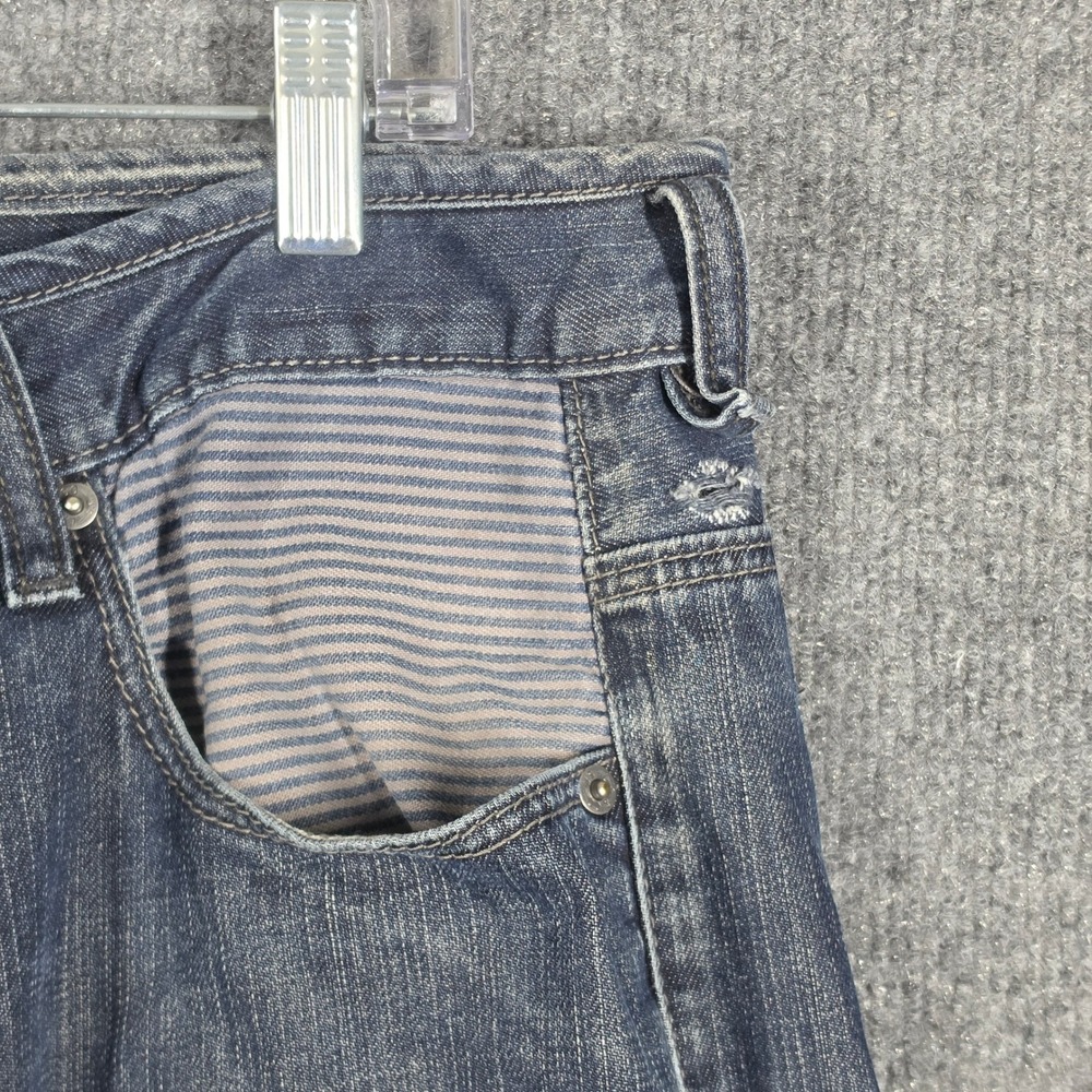 Levis 569 Jeans Mens 34x32 Loose Fit Baggy Indigo Wash Distressed Denim‎ - Picture 8 of 13